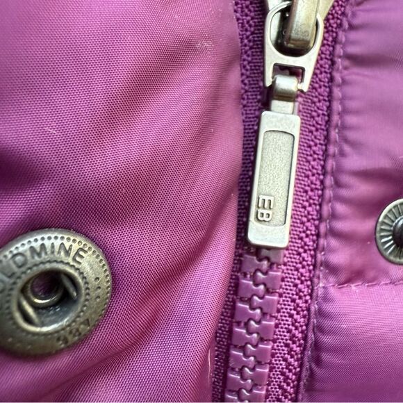 Eddie Bauer Women’s Small Purple Premium Goose Down Puffer Vest Made in USA - Picture 12 of 13